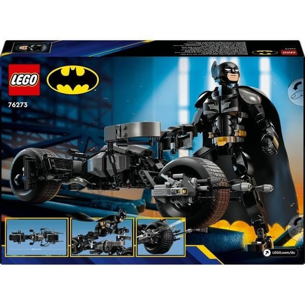 LEGO DC Batman 76273 Rakennettava Batman-minihahmo ja Bat-Pod-moottoripyörä