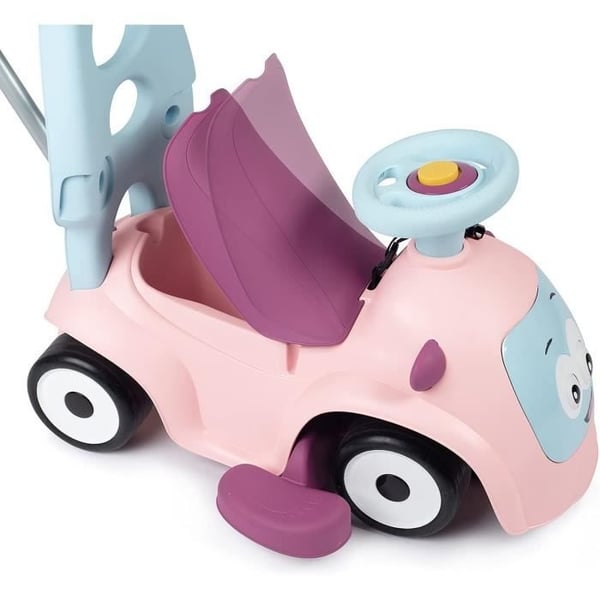 Smoby - Maestro Balade Pink Kørestol - Til Børn Fra 6 Måneder - Evolutionary - Lydløse Hjul - Horn