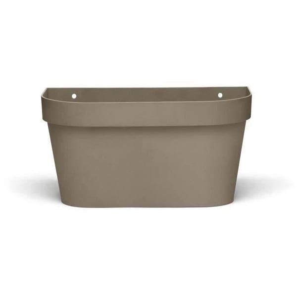 Väggkruka - GARDEN ID Star - Taupe 36 x 16 cm - Vattenreserv med överfyllningssystem - Återvunnen och 100% återvinningsbar