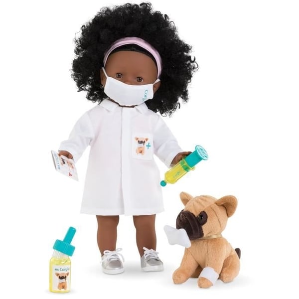 Dukketilbehør - COROLLE - Dyrlæge-legesæt - Til 36 cm dukker - 6 tilbehør - Fra 4 år