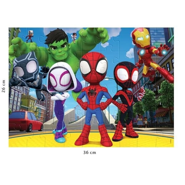 Spidey og venner 45-brikkers puslespil - Tegnefilm og tegneserier - NATHAN - Fra 5 år