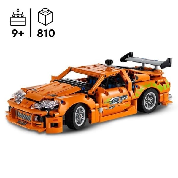 LEGO Technic 42204 Fast and Furious Toyota Supra MK4 - Legetøjsbil til drenge fra 9 år