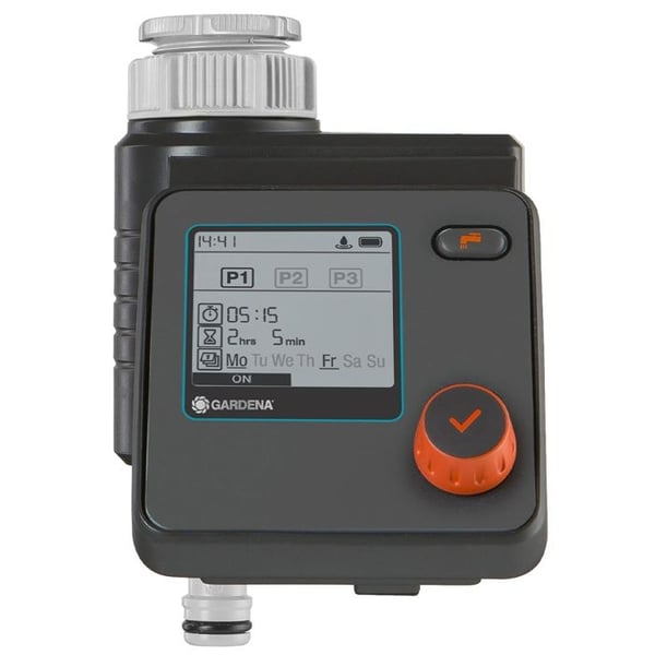 GARDENA Select vandingstimer - LCD-display - Sikker stopteknologi - Fremstillet i Tyskland