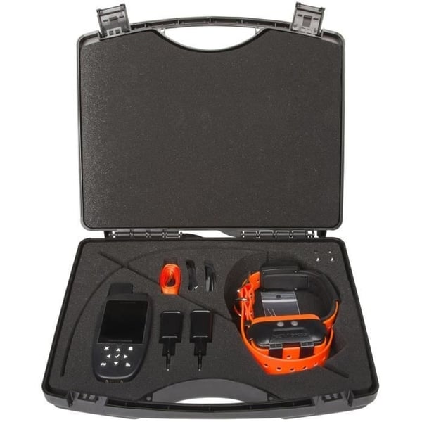 Komplet sæt halsbånd - GPS-tracker - NUM'AXES - CANICOM GPS 2 - Sort / Orange Komplet sæt halsbånd - GPS-tracker - NUM'AXES - CANICOM GPS 2 - Sort / Orange