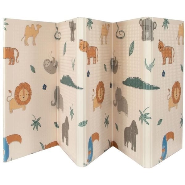 Vendbar legemåtte - NUBY - 200 x 150 x 1 cm - Safari