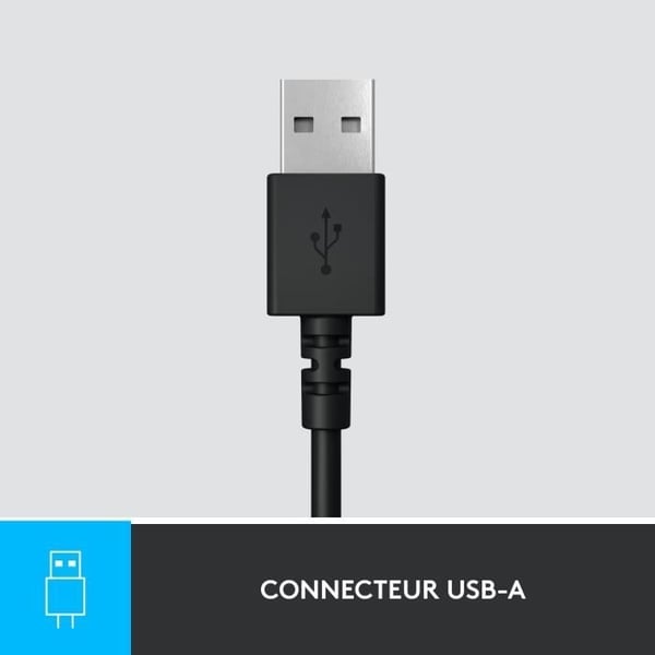 Kuulokemikrofoni - Langallinen - Logitech - H390 - USB - Melunvaimennus - Musta