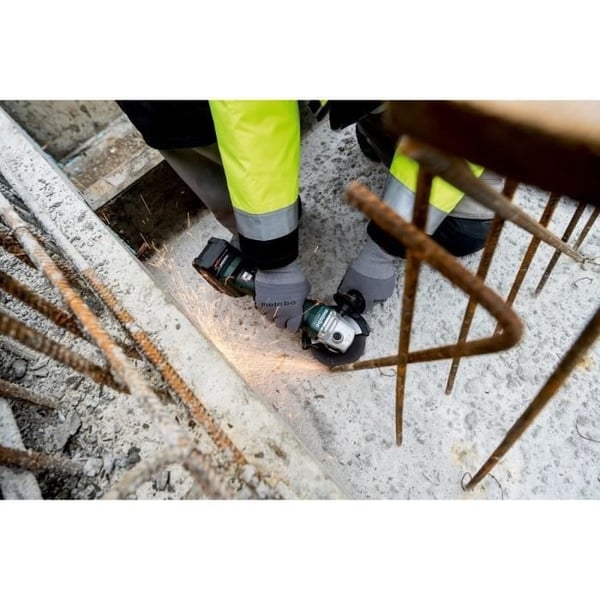 Akkukulmahiomakone - METABO - W 18 L 9-125 - 18 V - MetaBOX 165 L