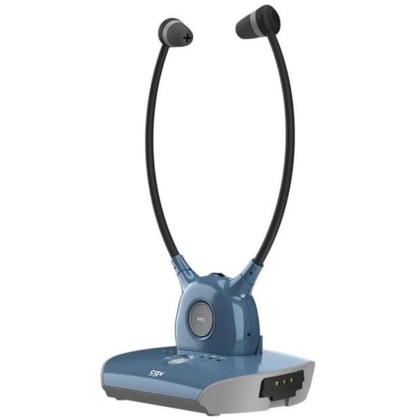 Trådløse TV/HIFI-hovedtelefoner - CGV - DOLFIN SAPHIR - Høreapparat - Integreret mikrofon - Optisk stik Trådløse TV/HIFI-hovedtelefoner - CGV - DOLFIN SAPHIR - Høreapparat - Integreret mikrofon - Optisk stik