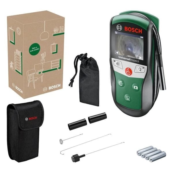 Bosch UniversalInspect inspektionskamera (endoskop med 8 mm diameter för högkvalitativa färgbilder med en