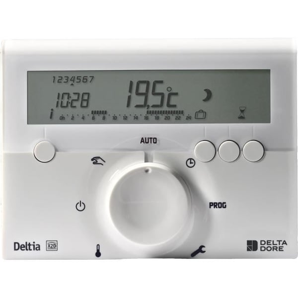 Trådløs programmeringsenhed og 1 modtager - DELTA DORE - Deltia 8.03 - Til kedel, varmepumpe eller elektriske radiatorer