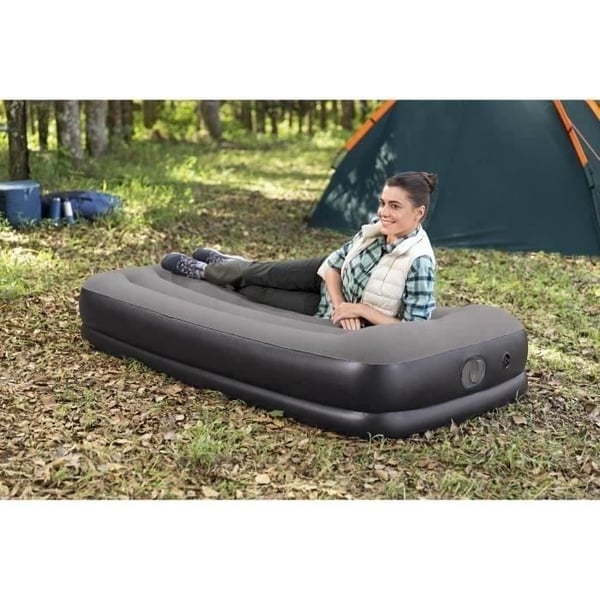 Luftmadras - BESTWAY - 671BT - Tritech Twin - 1 person, integreret USB-pumpe, 1,91 m x 97 cm x 36 cm