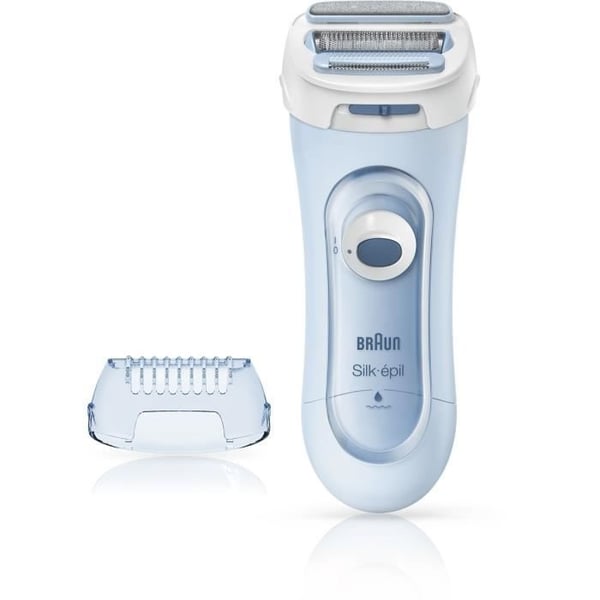 BRAUN Silk-épil Lady Shaver 5-160 elektrisk barbermaskine til kvinder - 3 i 1 - Ledningsfri - Våd & Tør - Blå