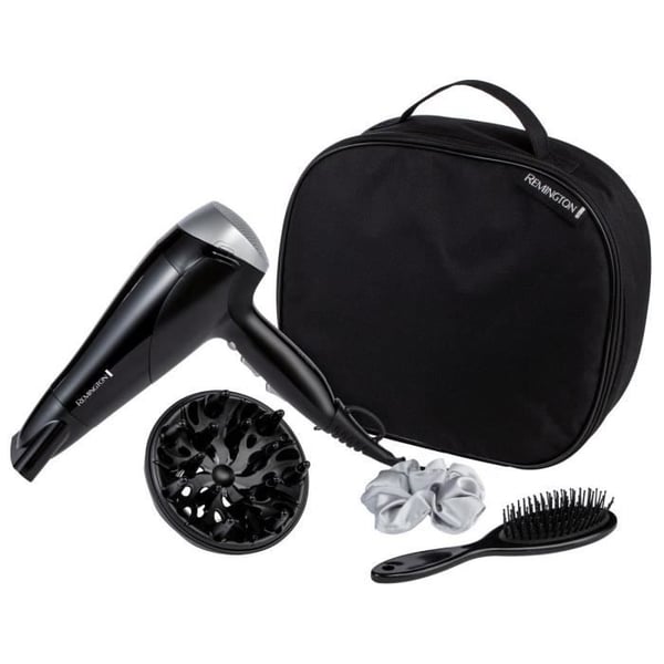 Remington D3171GP Style Edit hårtørrersæt – 2200W – Opbevaringsskab, diffuser, paddelbørste og silkehårscrunchie