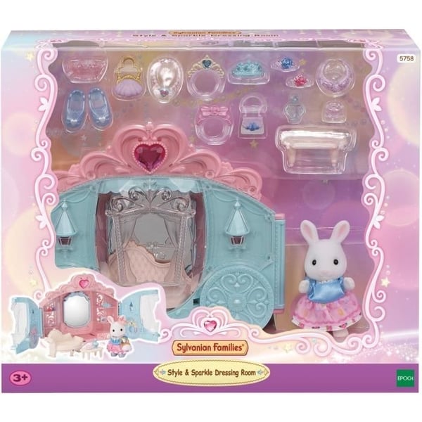Legesæt - SYLVANIAN FAMILIES - Prinsesseudklædning - Karre og Snekaninpige