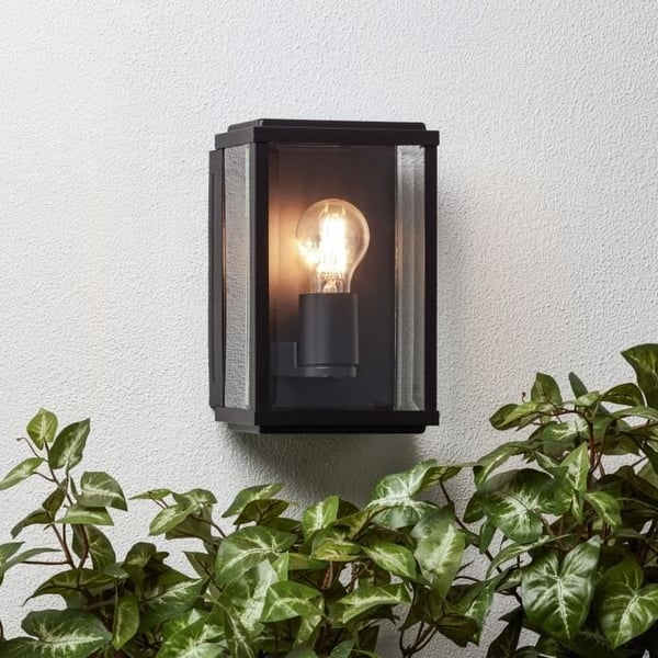 GAIA ulkoseinävalaisin - BRILLIANT - musta - metalli/lasi - E27 1x60W