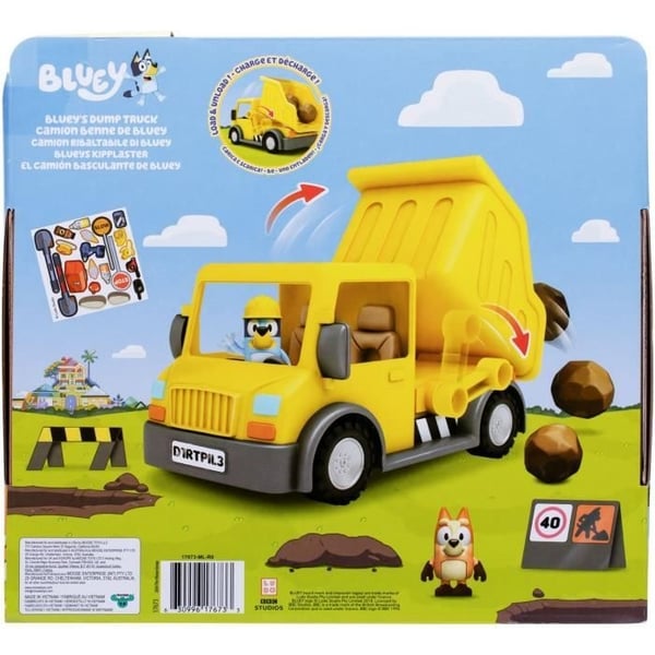 Tipper - BLUEY - Bluey og Bingo - Figurer inkluderet - Tilbehør der kan tilpasses