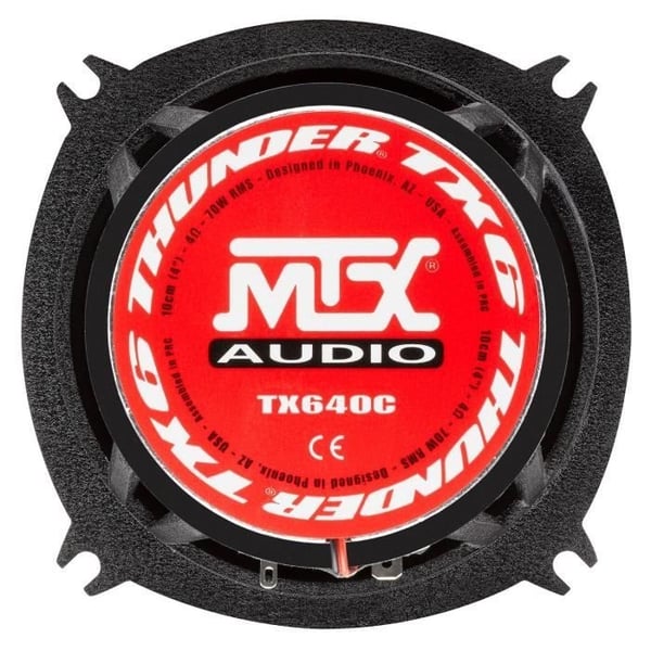 2-vejs koaksial - MTX AUDIO - 10 cm 4O 70 Wrms - Aluminiumskabinet - Ø25 mm TIL-spole - Ø22 mm neodym-diskant