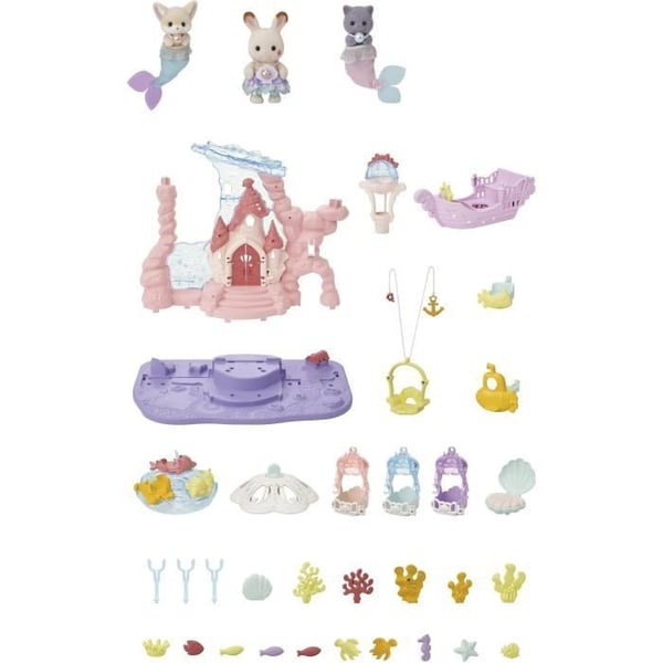 Miniaturefigurer - SYLVANIAN FAMILIES - 5701 - Havfrueslottet