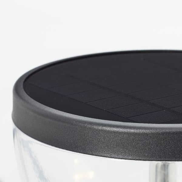 Udendørs pullert - BRILLIANT - TULIP - LED og solcelle - Bevægelsessensor - Rustfrit stål og plastik - 4 W - Sort