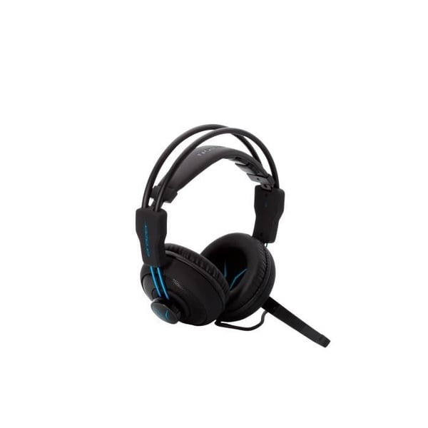 Gaming Headset - Kablet - ERAZER - MD 88640 Gaming Headset - PC eller Konsol - Sort / Blå