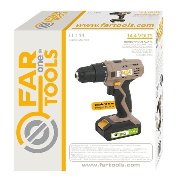 FARTOOLS ONE akkuporakone LI 144 - 14,4 V - 1,3 Ah