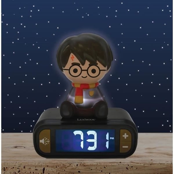 LEXIBOOK Digital Natlys Vækkeur - Harry Potter - 3D Lys og Lyd - Sort - Børne