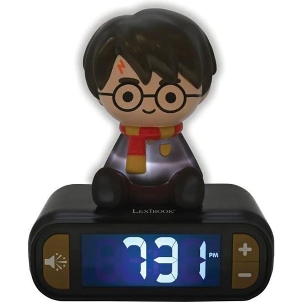 LEXIBOOK Digital Natlys Vækkeur - Harry Potter - 3D Lys og Lyd - Sort - Børne