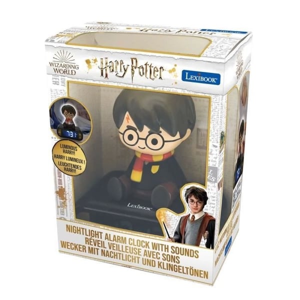 LEXIBOOK Digital Natlys Vækkeur - Harry Potter - 3D Lys og Lyd - Sort - Børne