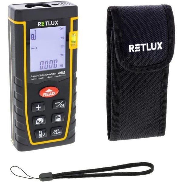 40 m laseretäisyysmittari - RETLUX - RHT 100 40 m laseretäisyysmittari - RETLUX - RHT 100