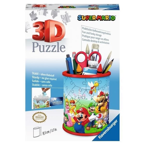 Super Mario 3D-kynäteline - Ravensburger - Lasten palapeli - 54 palaa - Liimaton - Ikä 6+