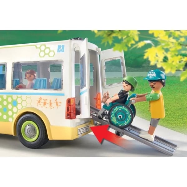 PLAYMOBIL 71329 Skolebus, Byliv, Skole, 53 dele, Fra 4 år