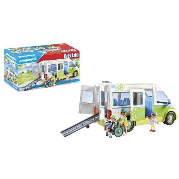 PLAYMOBIL 71329 Skolebus, Byliv, Skole, 53 dele, Fra 4 år