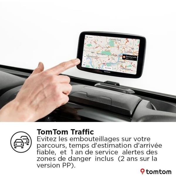 TomTom - GO Camper Max 2. generation - GPS til autocampere, campingvogne og biler - 7 tommer - Dedikerede interessepunkter - Verdenskort
