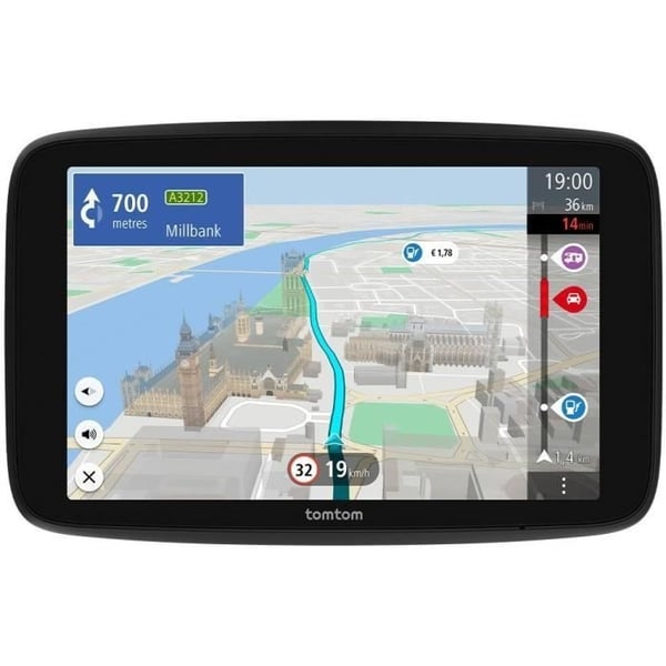 TomTom - GO Camper Max 2. generation - GPS til autocampere, campingvogne og biler - 7 tommer - Dedikerede interessepunkter - Verdenskort