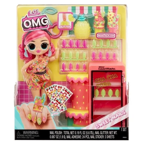 LOL Surprise OMG Sweet Nails™ - Neglebar - Pinky Pops Frugtbutik Modedukke - Frugttema - Alder 4+