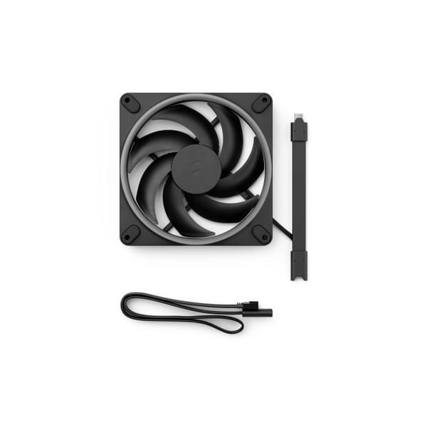 PC-fläkt - FRACTAL DESIGN - Momentum 14 RGB - FDB - ARGB Gen 2-ljusring - PWM-styrning - Svart
