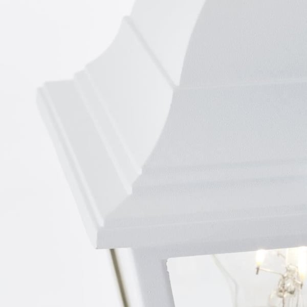 Udendørs gulvlampe - BRILLIANT - NISSIE - Hvid - Metal/Glas - 1xE27 60W - IP44