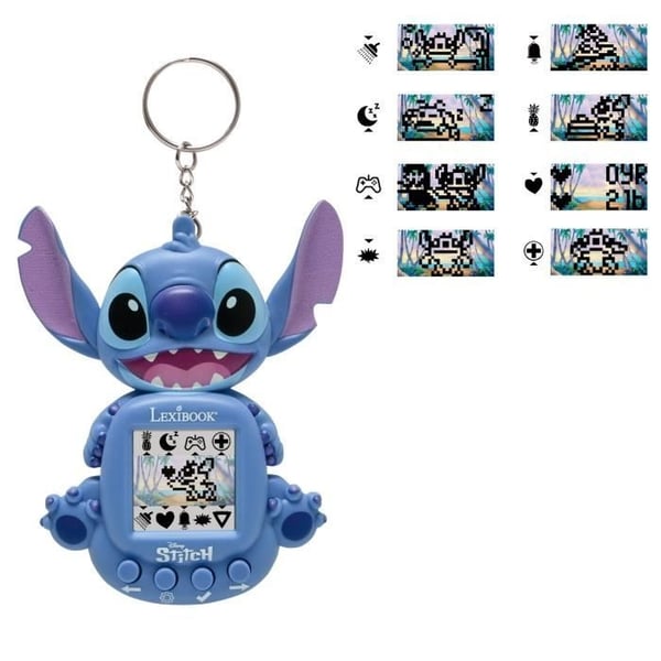 LEXIBOOK My Virtual Companion Stitch, My Best-e, Bærbar Spillekonsol til Børn, Farvelagt Skærm, Disney, JLMB10D, Fra 5 år