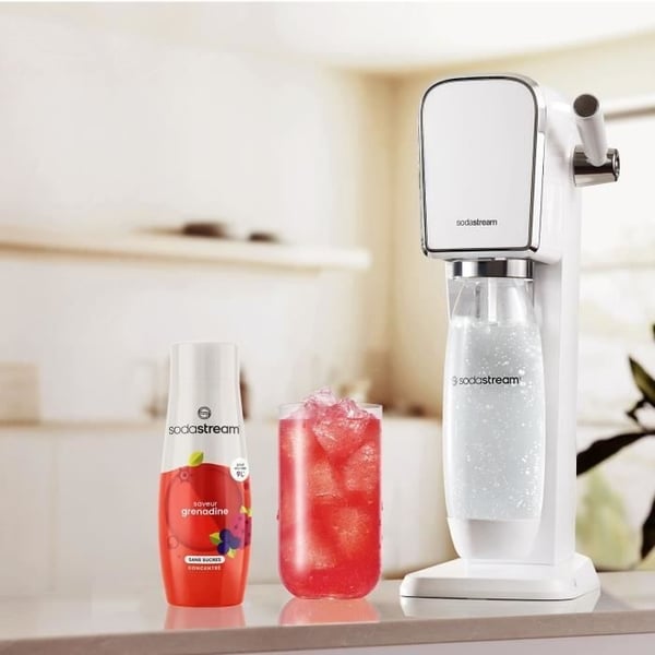 SODASTREAM Koncentrater - Pakke med 6 sukkerfri Grenadinekoncentrater - Op til 54 l drikkevarer - 440 ml