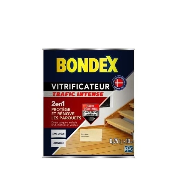 BONDEX Satinlack för att skydda och renovera parkettgolv och trappor - Färglös