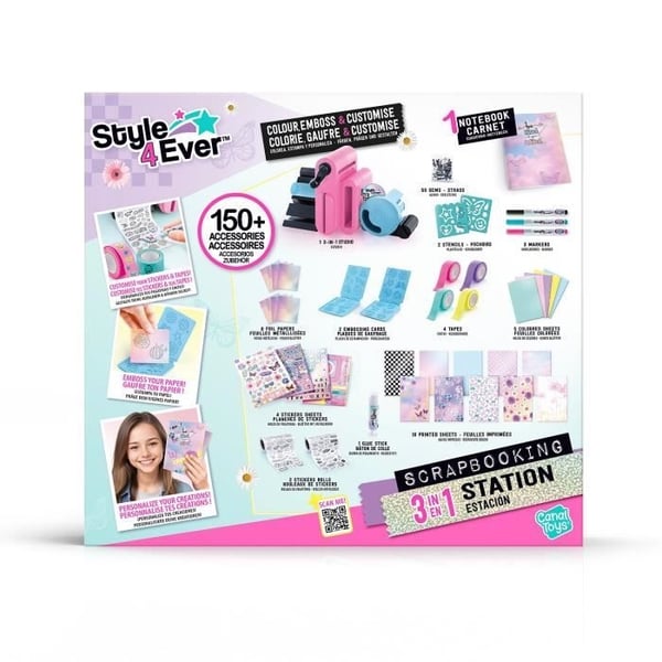 Canal Toys 3 i 1 Scrapbooking Studio Style 4 Ever - Personliggør notesbøger og dekoration