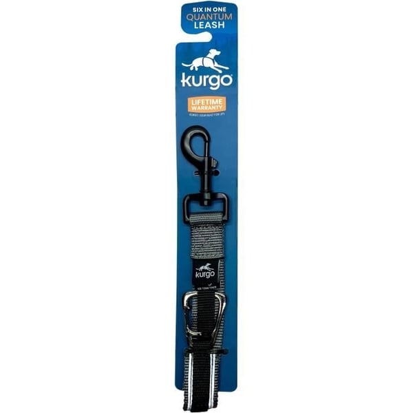 Håndfri snor - KURGO - QUANTUM - 6 positioner - 120 til 180 cm - Sort