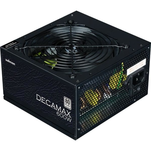 PC strømforsyning - ZALMAN - DecaMax 600W - 80+ - Ikke-modulær - 120mm blæser - Sort