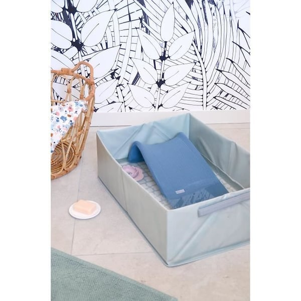 BÉABA - Sammenklappeligt babybadekar fra fødslen - Ultrakompakt - Camele'o Pop Up-badekar, Blå