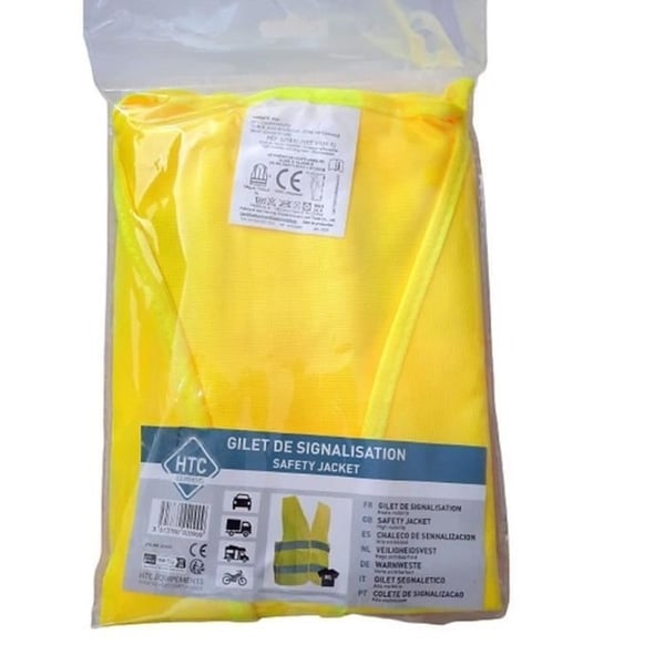 Sikkerhedspakke - HTC EQUIPEMENT - 1 trekant + 5 XL sikkerhedsveste til voksne