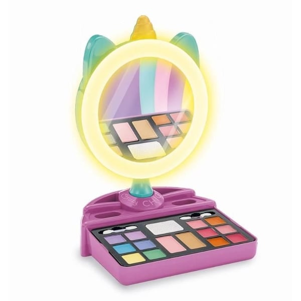 CLEMENTONI - Enhjørning Makeup Spejl - Lysende Ring - Makeup og Hår- og Negletilbehør - Fra 7 År