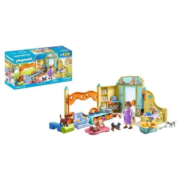 PLAYMOBIL 71743 Koiranhoitokeskus 8 koiralla ja hoitajalla, Elämäni, 94 osaa, Ikä 4+