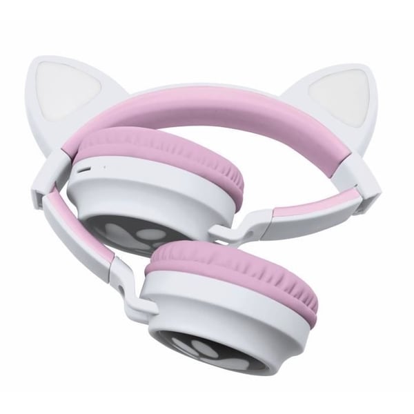 LEXIBOOK 2-i-1 katteørehovedtelefoner - Bluetooth 5.0 - Pink - Til børn fra 4 år