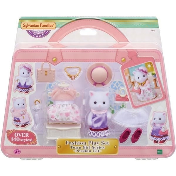 SYLVANIAN FAMILIES - 5461 - Modeväskan och Storasyster Perserkatten - Byn