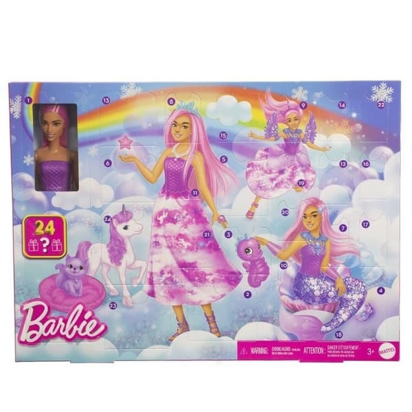 Barbie - Adventskalender - Med modedukke og 24 overraskelser - Barbie - JFL66